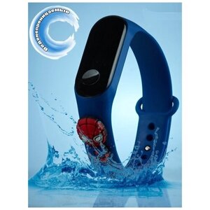 Наручные часы корпус пластик, ремешок силикон, противоударные, водонепроницаемые, синий