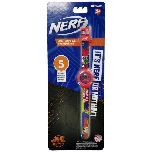 Наручные часы Nerf, корпус пластик, ремешок пластик, красный