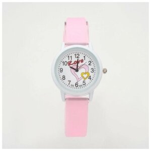 Наручные часы Сима-ленд, белый, розовый, розовый