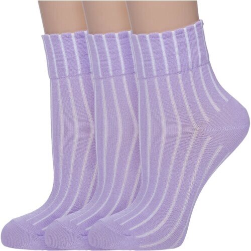 Носки AKOS, 3 пары, размер 12, фиолетовый
