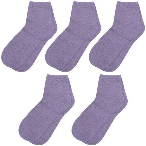 Носки RuSocks, 5 пар, размер 18, фиолетовый