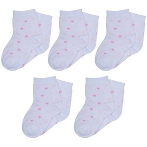 Носки RuSocks детские, 5 пар, размер 9-10, белый