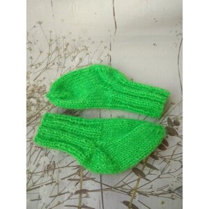 Носки вязаные зеленые