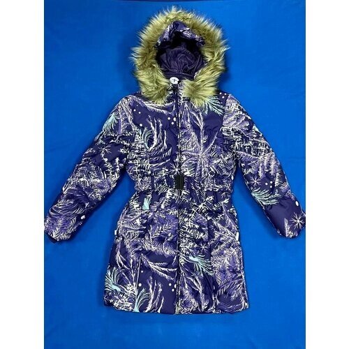 Пальто Huppa, размер 128, лиловый