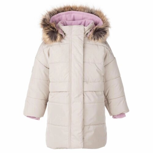 Пальто KERRY, зимнее, размер 128, бежевый, розовый