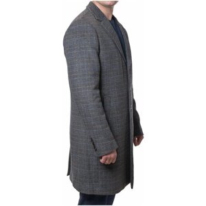 Пальто LEXMER демисезонное, шерсть, размер 52/182, серый