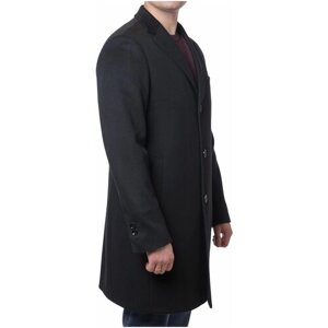 Пальто Truvor демисезонное, шерсть, размер 52/170, черный