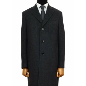 Пальто Truvor демисезонное, шерсть, размер 58/188, синий