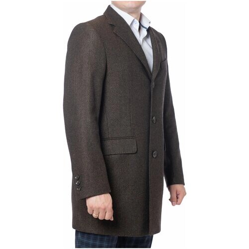 Пальто Truvor, шерсть, размер 52/170, коричневый