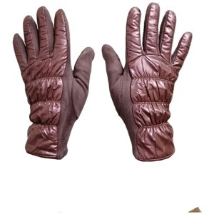 Перчатки , демисезон/зима, размер 6-8, розовый
