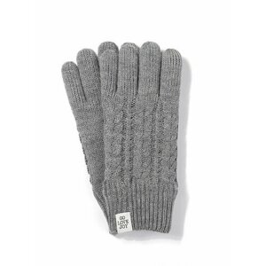 Перчатки , демисезон/зима, вязаные, подкладка, размер 7.5, серый
