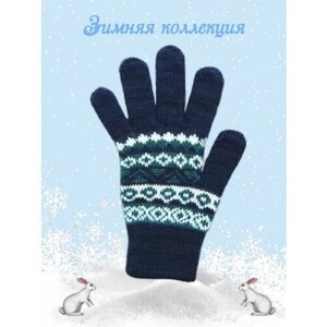 Перчатки Энджилин, размер 18, зеленый, синий