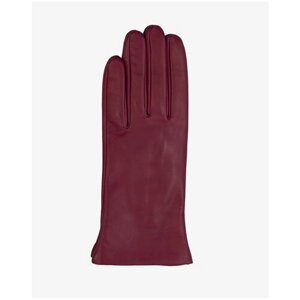 Перчатки ESTEGLA демисезонные, натуральная кожа, утепленные, размер 7, бордовый