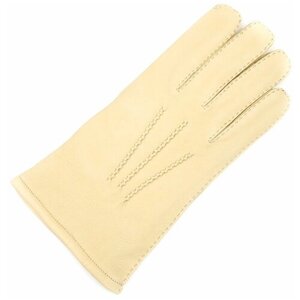 Перчатки кожаные мужские зимние FINNEMAX, размер 9,5, песочные.