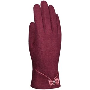 Перчатки malgrado, демисезон/зима, шерсть, размер 7, бордовый