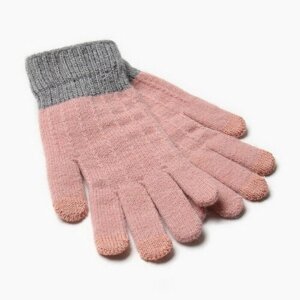 Перчатки Minaku, размер 8, розовый