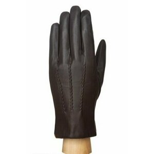 Перчатки Montego зимние, натуральная кожа, подкладка, размер 9, коричневый