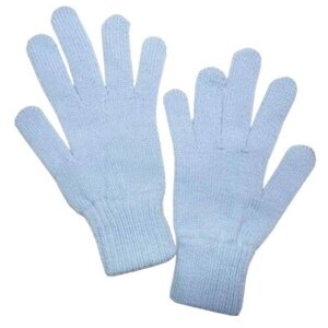 Перчатки одинарные детские А. РД01, цвет голубой, размер 16 (9-12 лет) 9155920
