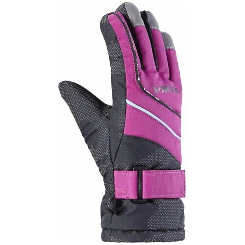 Перчатки Viking, размер 4, розовый, черный