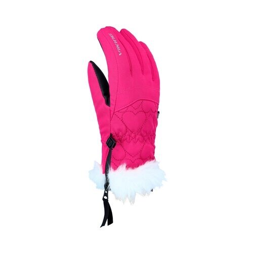 Перчатки Viking, размер 4, розовый