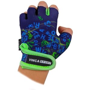 Перчатки Vinca Sport, светоотражающие элементы, регулируемые манжеты, размер XXXS, синий