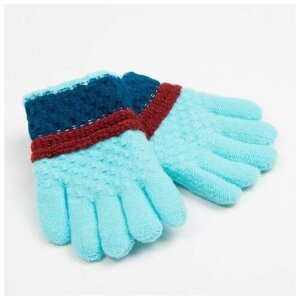 Перчатки зимние, размер 6, голубой