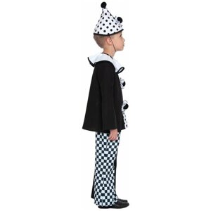 Пьеро S карнавалофф карнавальный костюм детский р. 30 рост 116-122 см