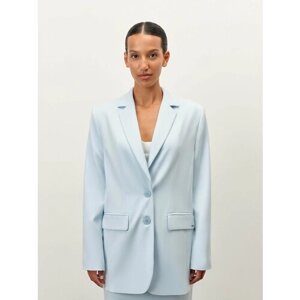 Пиджак ANNA PEKUN, оверсайз, размер S, голубой