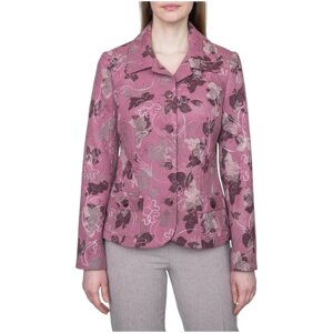 Пиджак Galar, средней длины, силуэт полуприлегающий, размер 46, розовый