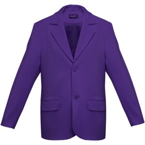 Пиджак RO. KO. KO, оверсайз, размер XS-S, фиолетовый