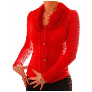 Пиджак TheDistinctive, силуэт прилегающий, размер M, красный