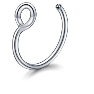 Пирсинг 4Love4You, кольцо, нержавеющая сталь, размер 8 мм., серебряный