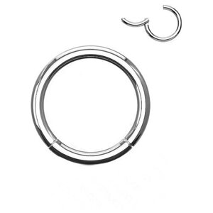 Пирсинг Pirsa, кольцо, в губу, в нос, нержавеющая сталь, размер 9 мм.