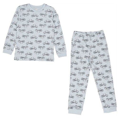 Пижама Белый Слон для мальчиков, брюки, размер 92, голубой