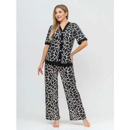 Пижама BUY-TEX. RU, размер 48, черный
