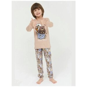 Пижама для мальчика Медок размер 92,98-56(28) коричневый