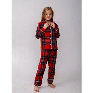 Пижама Малиновые сны, размер 110, красный