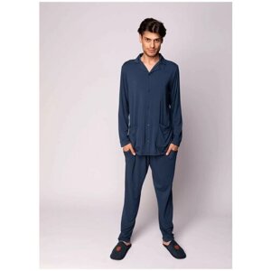 Пижама Sofi De MarkO, брюки, трикотажная, размер XL, синий