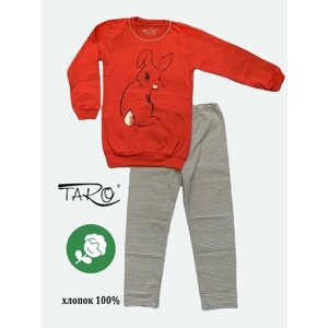 Пижама Taro, размер 122, красный