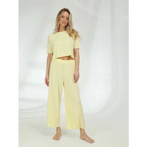 Пижама VITACCI, брюки, футболка, размер 40-42 (S), желтый