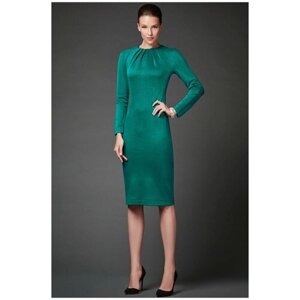 Платье Арт-Деко, размер 44, зеленый