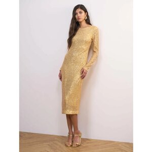 Платье Calista, размер 40, золотой
