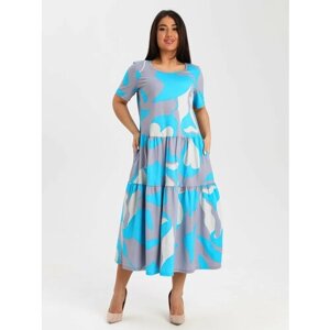 Платье Dianida, размер 56, голубой