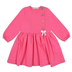 Платье для девочки, цвет тёмно-розовый, рост 98 см