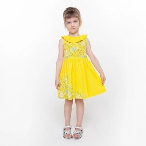 Платье для девочки, цвет жёлтый, рост 116