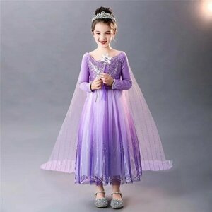 Платье для девочки Эльза Сиреневая размер 110