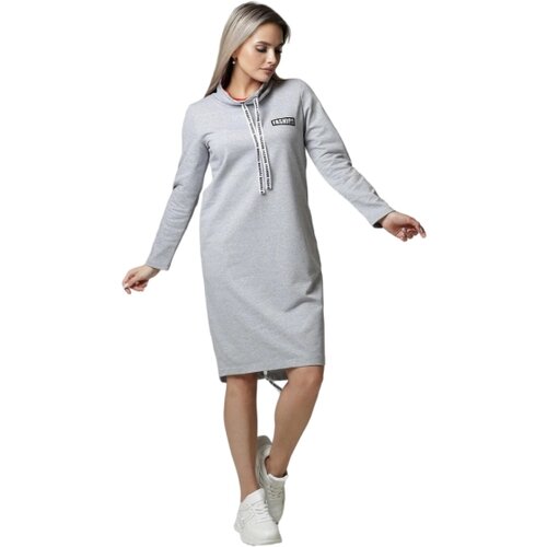 Платье Elena Tex, размер 60, серый