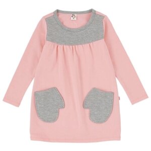 Платье Mini Maxi, хлопок, карманы, размер 92, розовый