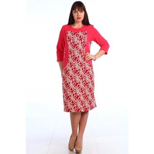 Платье Натали, размер 56, бордовый