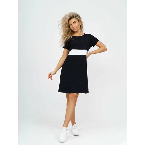 Платье NSD-STYLE, размер 46, черный